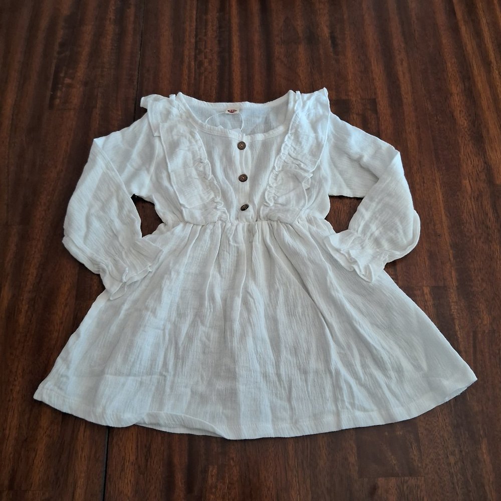 NWT REVERIE THREADS Girl's Long-Sleeve Dress 110